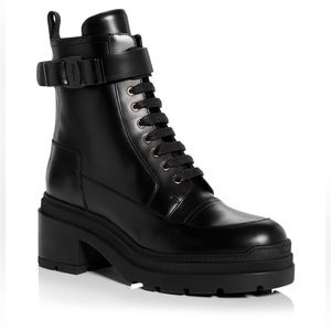 NIB SALVATORE FERRAGAMO Women’s LOBER Block Heel Hiking Boots